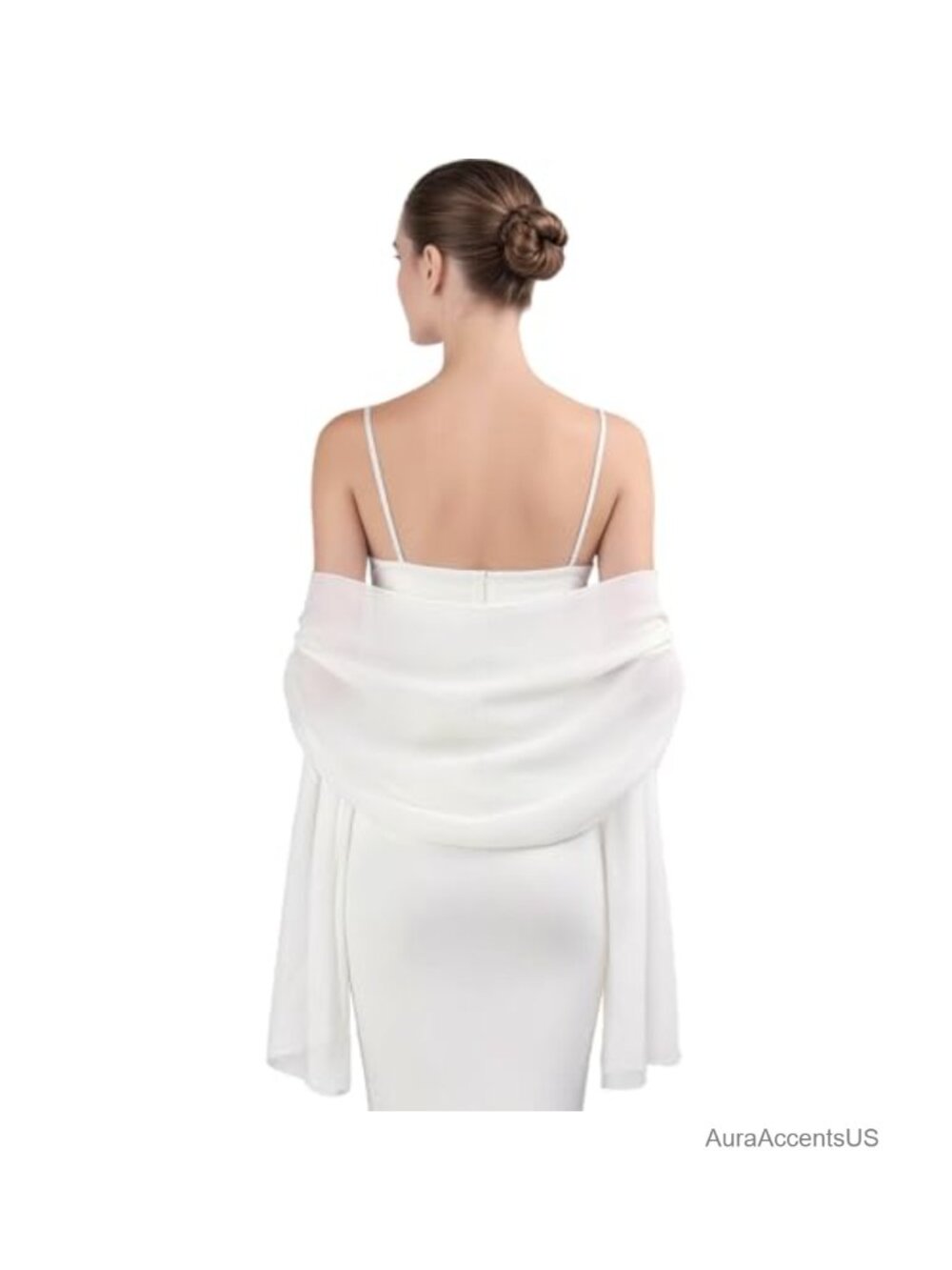 Women's Chiffon Shawl Wrap Elegant Sheer Scarf for Evening Dresses Wedding